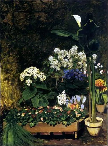 Qui a peint Fleurs de printemps dans la Serre ?