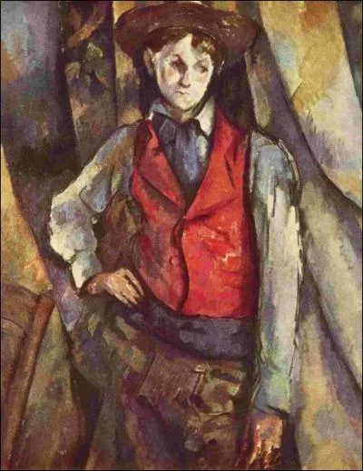 Qui a peint Le garon au gilet rouge ?