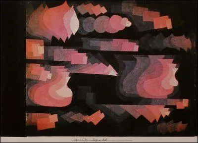 Qui a peint Fugue en rouge ?