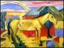 Qui a peint Le cheval jaune ?