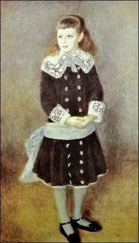 Qui a peint Fillette  la ceinture bleue ?