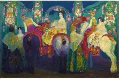 Qui a peint le tableau nommé : "Feria à Valence" ?