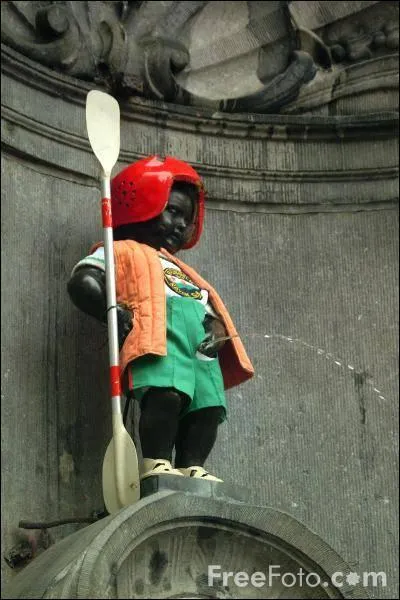 Le manneken Pis est prt pour faire du...