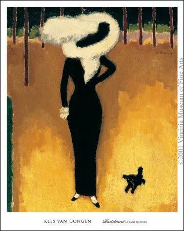 Qui a peint Parisienne la dame au chien ?