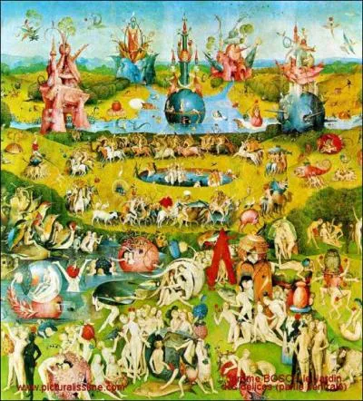 De qui est ce tableau intitul 'Le jardin des dlices' ?