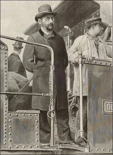 Pour lequel de ses romans, s'est-il immisc dans le monde du chemin de fer ? ( c'est lui sur la photo) ,