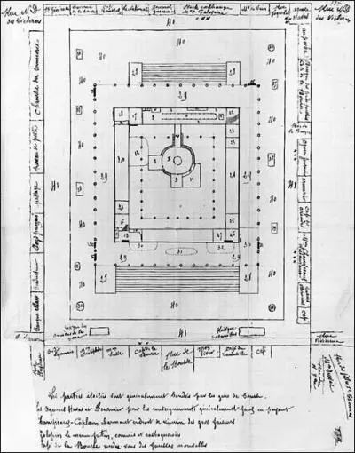 Pour laquelle de ses oeuvres a-t-il dessin les plans de la bourse de Paris ?