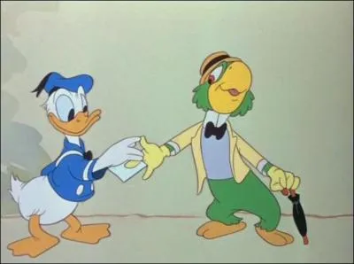Dans la dernire squence, on voit Donald rencontrer un personnage qui reviendra dans la suite de ce film, 'Les Trois Caballeros'. De qui s'agit-il ?