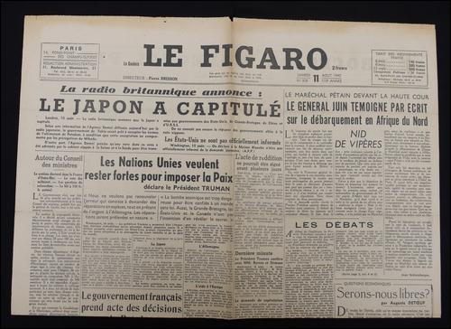 Quand eu lieu la signature de la capitulation japonaise ?
