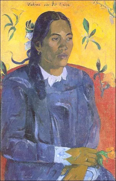 Qui a peint Vahiné avec fleur ?