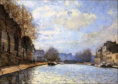 Vue du canal st Martin