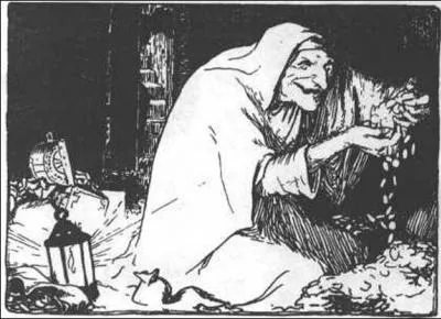 Vieilles femmes rabougries et malveillantes dont une apparat dans 'Hansel et Gretel'...