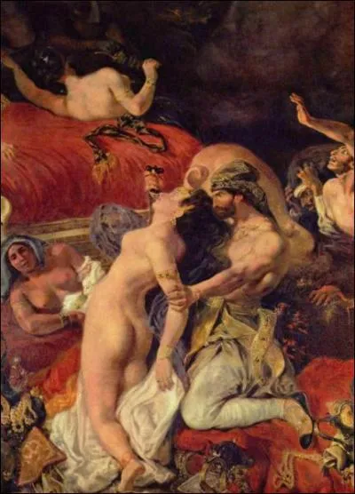 Dans quel tableau d'Eugne Delacroix voit-on des Orientaux gorger des femmes sur ordre de leur matre ?