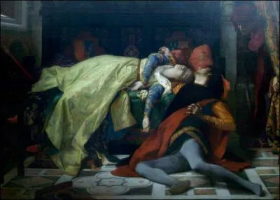 Quels amants, assassins par un mari jaloux et immortaliss dans 'la Divine Comdie', sont peints ici par Cabanel ?