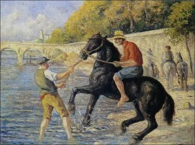 Qui a peint 'La baignade des chevaux' ?