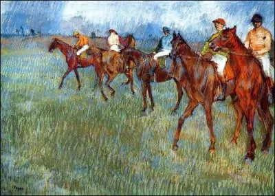 Qui a peint Cavaliers osus la pluie ?