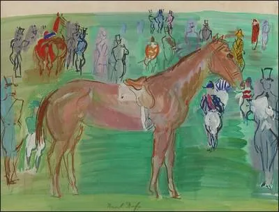 Qui a peint Cheval et jockey sur la pelouse ?