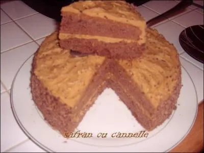 Quel est cet entremet de gnoise et de crme au beurre au caf ?