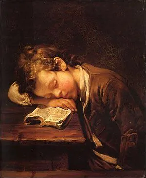 Qui a peint ce garonnet paresseux ?