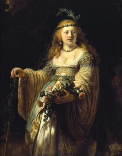 Qui a peint sa femme, la rousse Saskia ?