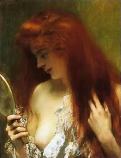 Qui a peint cette rousse qui se contemple dans le miroir ?