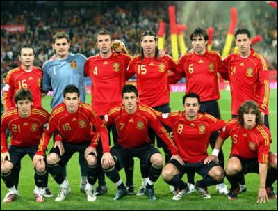 Comment est surnomme l'quipe nationale de football d'Espagne ?