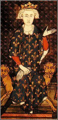 Quel roi, petit-fils de Saint-Louis et destructeur des Templiers en 1307, est peint sur cette miniature ?