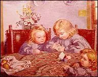 Qui a peint 'La leon de couture' ?