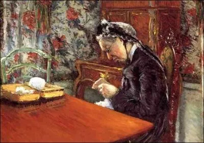Qui a peint 'Mme Boissire tricotant' ?
