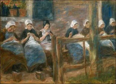 Qui a peint 'Salle de couture  Huizen' ?