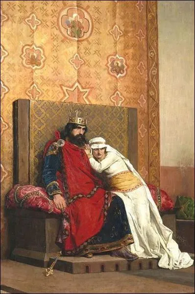 Ce roi, peint par J-P Laurens, est excommuni pour avoir pous sa cousine Berthe; il est aussi le 1er roi auquel on attribue un pouvoir de gurison. Qui est-ce ?