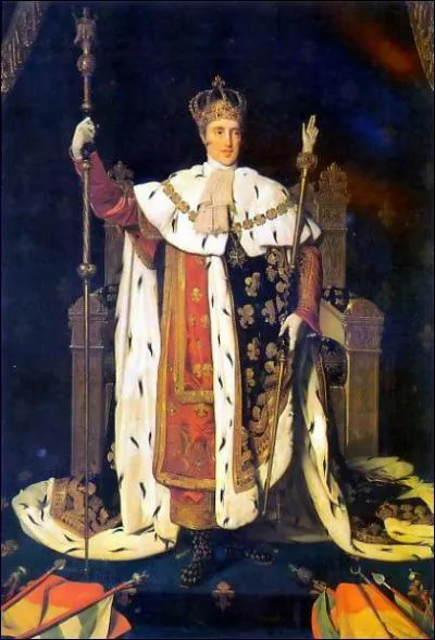 Qui est ce roi, dernier des Bourbon, reprsent par Ingres en costume de sacre ?