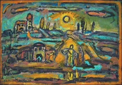 Qui a peint Routes et peupliers soleil couchant ?