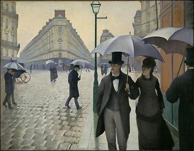 Qui a peint Rue de Paris sous la pluie ?