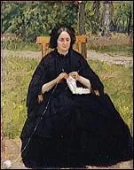 Qui a peint 'La dame en noir' ?