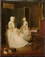 Qui a peint 'La m�re laborieuse' ?