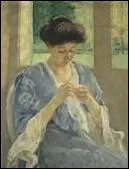 Qui a peint 'Augusta cousant devant la fen�tre' ?