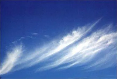 Je suis : 6000 et 15000 m;Ces nuages ont l'apparence de filaments blancs et ne gnrent pas de prcipitations. On le compare souvent  des cheveux d'ange.