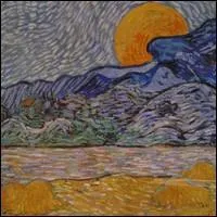 Quel peintre a ralis 'Paysage avec gerbes de bl au lever de la lune' ?