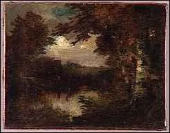 Quel peintre membre de l'Ecole de Barbizon a ralis 'Mare au clair de lune' ?