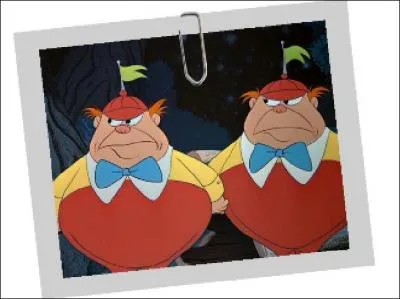 Qui sont ces personnages jumeaux prsents dans 'Alice au pays des Merveilles' ?