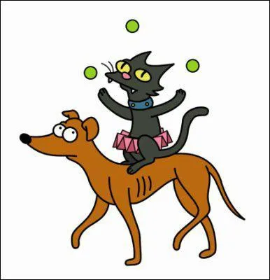 Comment s'appellent le chien et le chat des Simpson ?