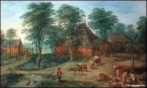 Qui a peint 'Cour de ferme' ?