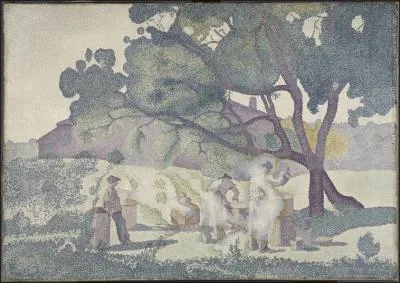 Qui a peint 'La ferme, matin' ?