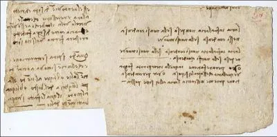 Lonard a dvelopp une criture spculaire, c'est--dire que son criture ne peut tre lue que dans un miroir : pourquoi ?