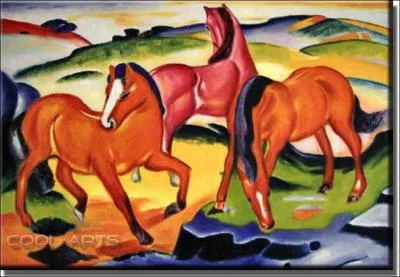 Qui a peint Cheval rouge ?