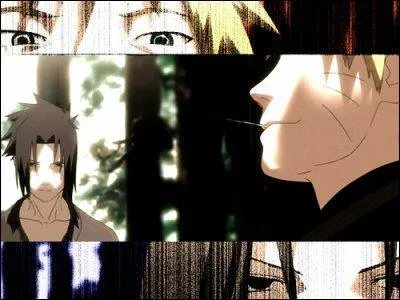 La confrontation commence alors, mais Naruto ne fait rien. Que demande-t-il  Sasuke ?