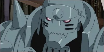 Que possède Alphonse Elric sur son armure ?