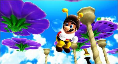 Mario peut-il monter sur une fleur sans être déguisé en abeille ?