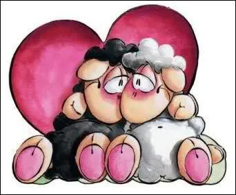 Il ya un couple de moutons. Un est maladroit et l'autre porte-bonheur, comment s'appellent-ils ?